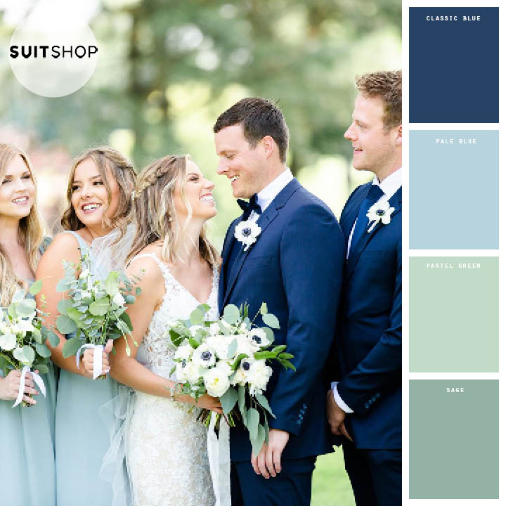 Blue and green dresses for wedding hotsell